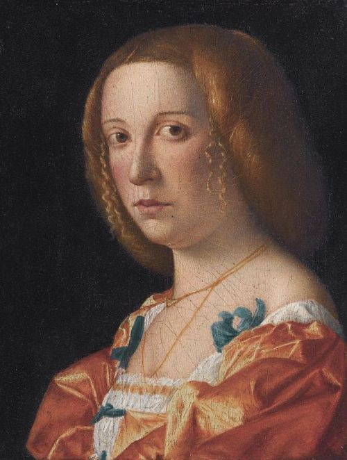 Portrait of an unknown lady by Giovanni Francesco Caroto (1480 – 1555 or 1558)