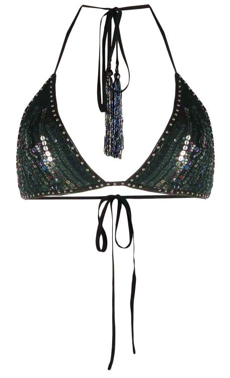 Dundas | India • sequin embellished silk bra top | Pre-Fall 2020