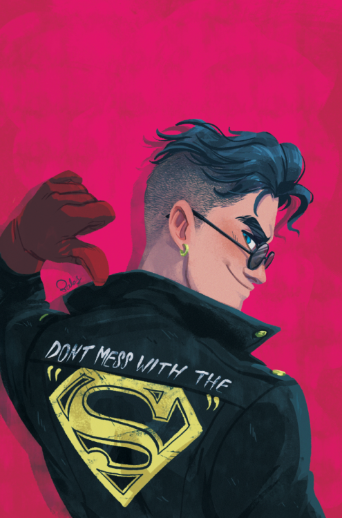 babsbabsbabs:90s Superboy Convergence Cover for DC!(w/ alternate HOT PINK COVER!) &lt;3 