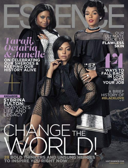 celebsofcolor: Taraji P. Henson, Octavia Spencer and Janelle Monae for ESSENCE Magazine