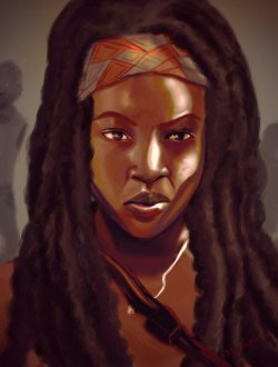 fyblackwomenart:  Michonne by SBCheeseCake