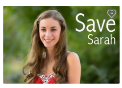 osnes:    “Meet my cousin Sarah. At 17,