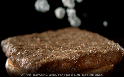 wendys:  When it comes to blue cheese, we’re making it rain. 