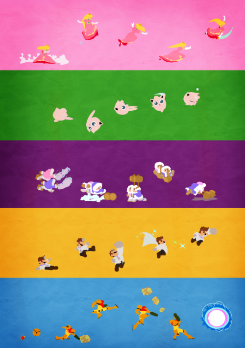 retrogamingblog:  Super Smash Bros Posters made by Chris Pocetti