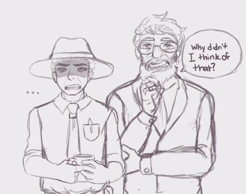 starryfishbonesoup:How to get Indrid’s glasses 101 [image description: a series of line drawin