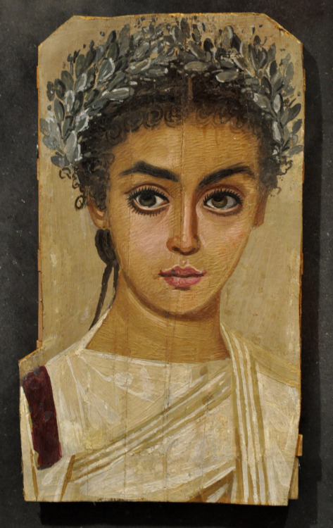 jeannepompadour:Mummy portrait of a girl, 120-150 A.D. Roman Egypt