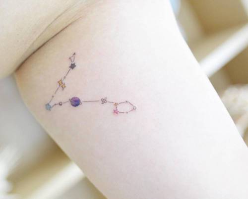Crux Constellation Temporary Tattoo set of 3 - Etsy Norway