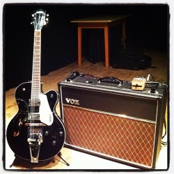 dagomaddog:  Religion. #gretsch #vox #ac30