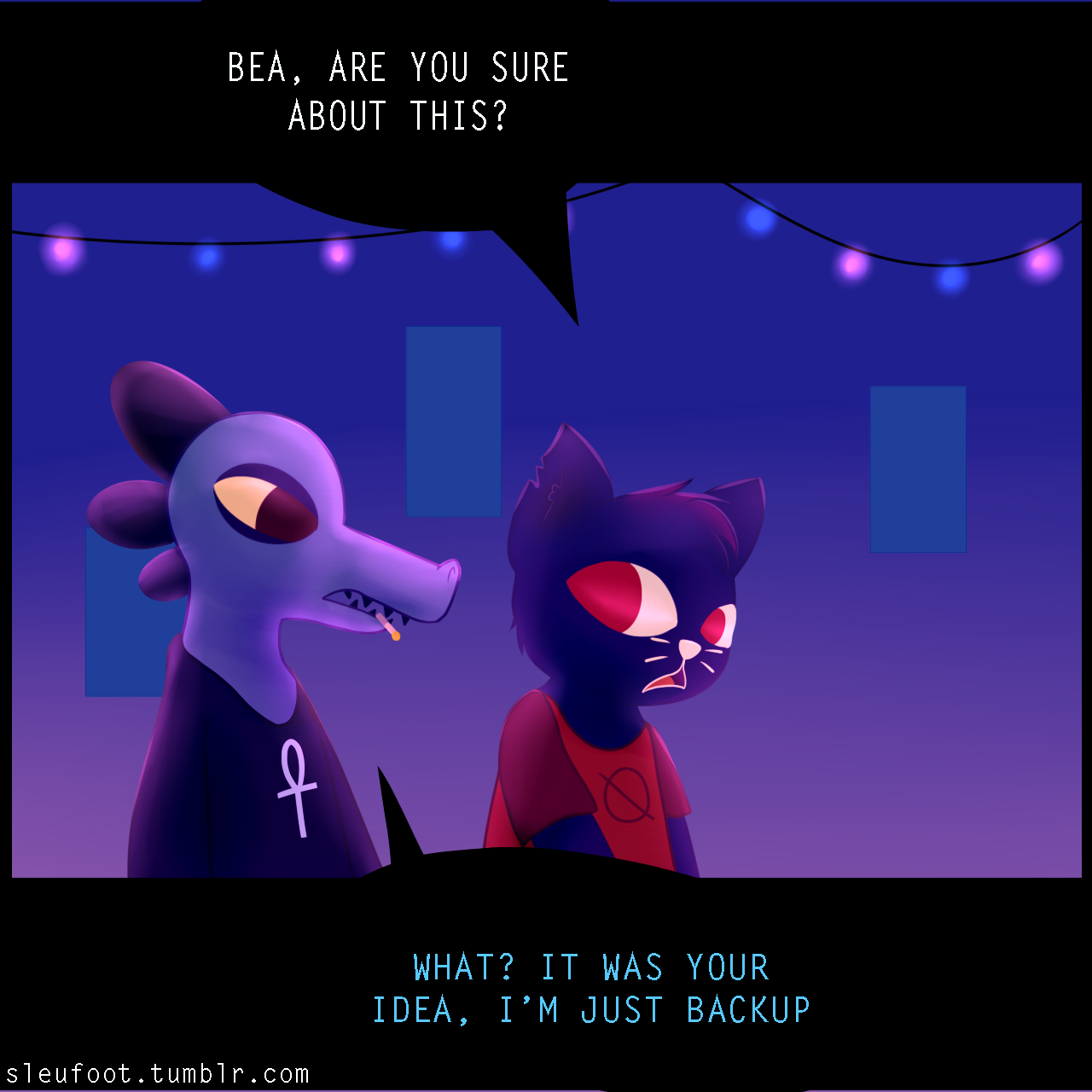 sleufoot: Mae goes back to the party to find that bombshell.  Seems to be going