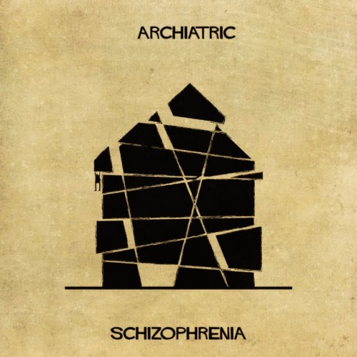 thistherapylife: awake-society: federico babina architecturally interprets mental illnesses SLAMS RE