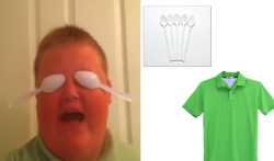 cowboymafia:  Steal His Look: Blockin’ Out the Haters/Brandon Bowen Yves Saint Laurent Green Polo - 連 Gucci Plastic Spoons - 軾 