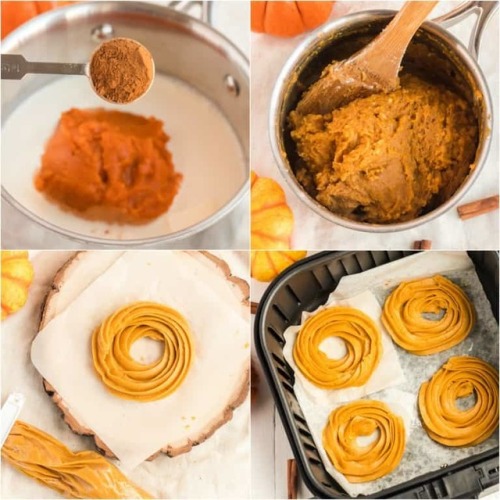 foodffs: AIR FRYER PUMPKIN PIE SPICED CRULLERS Follow for recipes Is this how you roll?