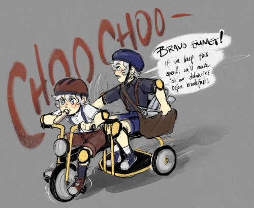 noxstrages:Baby Submas!Headcanon that they were paper boys when they were little, to earn some money