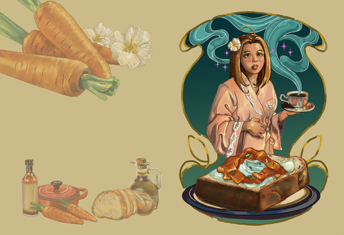 A spread I did for @fmacookbookzine ! Had a lot of fun designing this! Make sure to check out t
