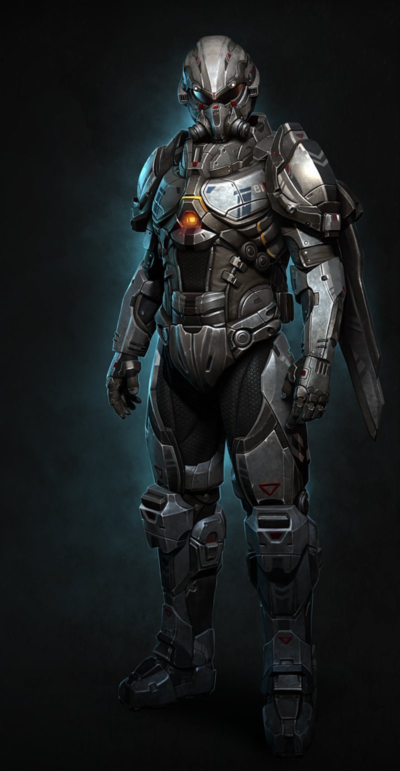 xis10s:  Personal project : Sci-fi soldier, Kevin Lee on ArtStation at http://ift.tt/1N2GQ6f