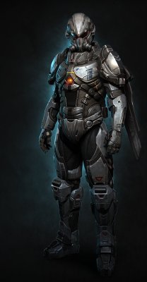 xis10s:  Personal project : Sci-fi soldier,