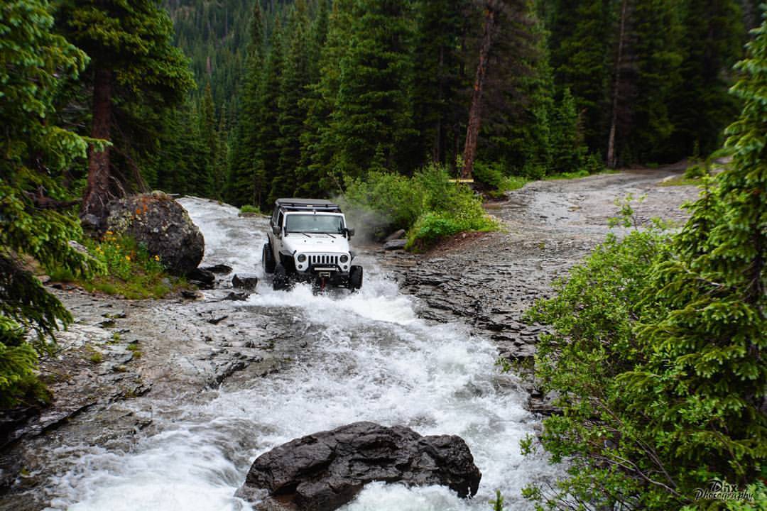 cadhx:  Drive up a raging Colorado waterfall ..✔ (at Imogene Pass-Off Road)