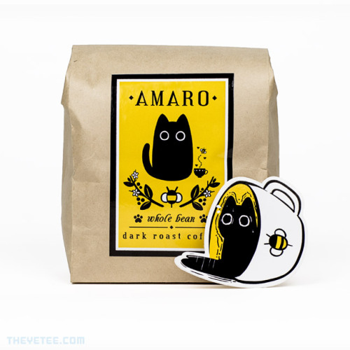 Yetee’s also restocked Amaro Coffee! Both whole bean AND ground coffee are now available :) theyetee