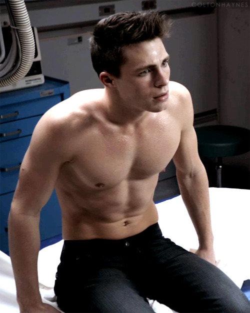 nicky-angel: Saturday Delight: Colton Haynes. Shirtless & Wet. You’re Welcome! 