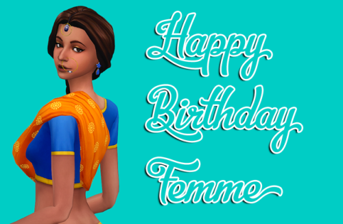 plumbobteasociety: Femme’s Birthday SetIn celebration of @femmeonamissionsims‘s birthday
