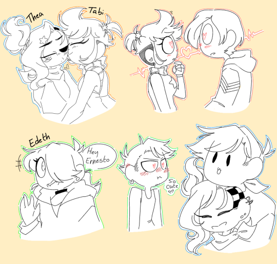 random doodles #myart #eddsworld #ellsworld #mirrorau #matilda