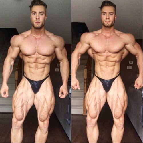 whitepapermuscle:Chris Bumstead want to worship his body and what’s under the posing strap