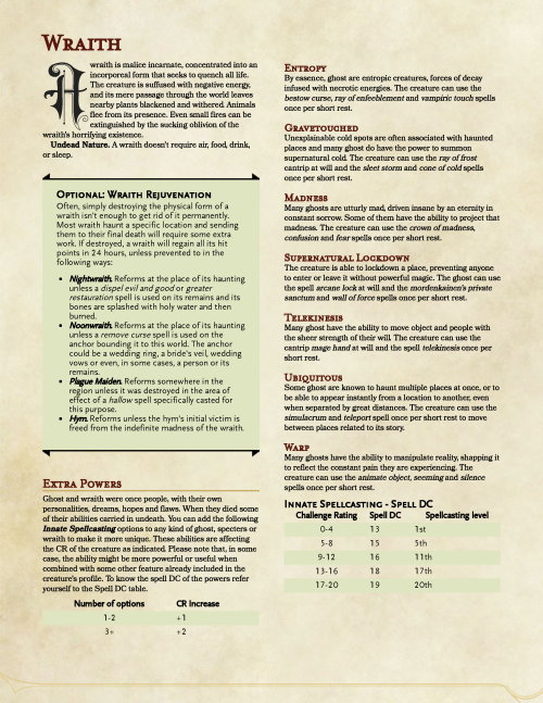 dnd-5e-homebrew:Book of Beautiful Horrors Monsters by Regerem