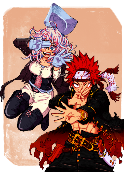 Hagakure and Kirishima!!Manga colouring of  Boku No Hero Acadamia :｡･:*:･ﾟ’★ please don’t repost or 