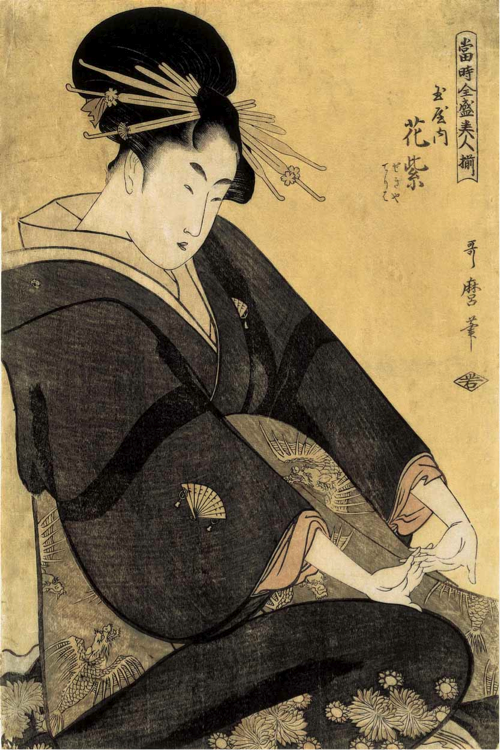 artaddictsanonymous:  Kitagawa Utamaro, Woman at the Height of Her Beauty, c. 1790s