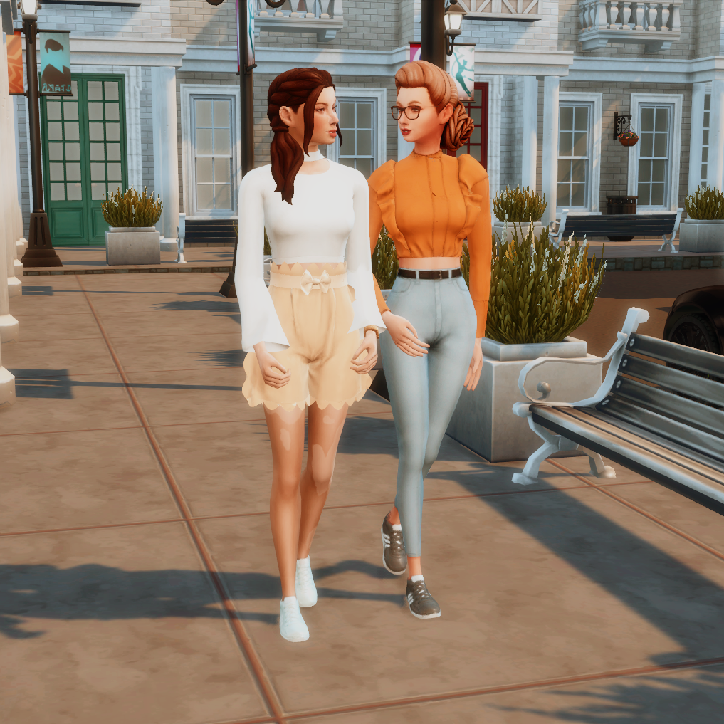 GlitterberrySims Custom Content — GS Just Friends Walking This was a tumblr  request...