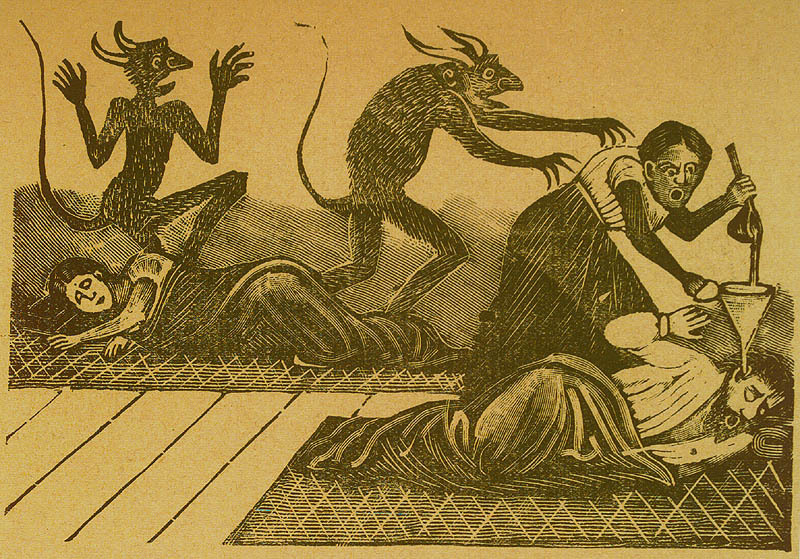  José Guadalupe Posada, Una Hija en Pacto con Satanás (Daughter in Pact with Satan),