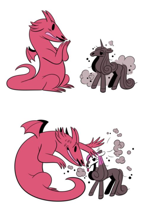 stutterhug: Hot Gossip ~ ((Patreon))  dragons love unicorns~ ;3