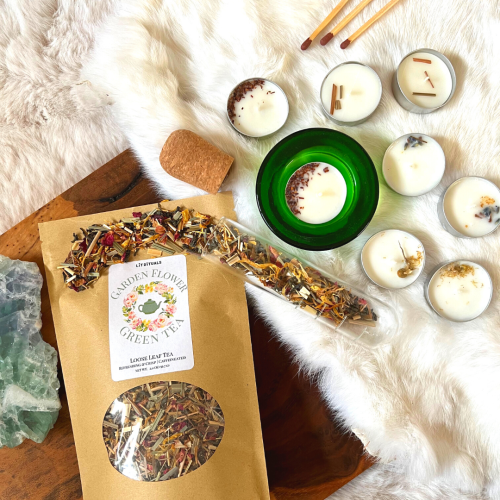 litrituals:Garden Flower Green Tea Kit by: Lit Rituals