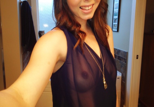 dopeafsf:  Sheer clothing are great! (F)