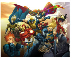 alexhchung:  New Avengers & Mighty Avengers