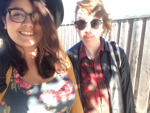 hella-bogus:  babes 💕   how did I miss this look how cute we are