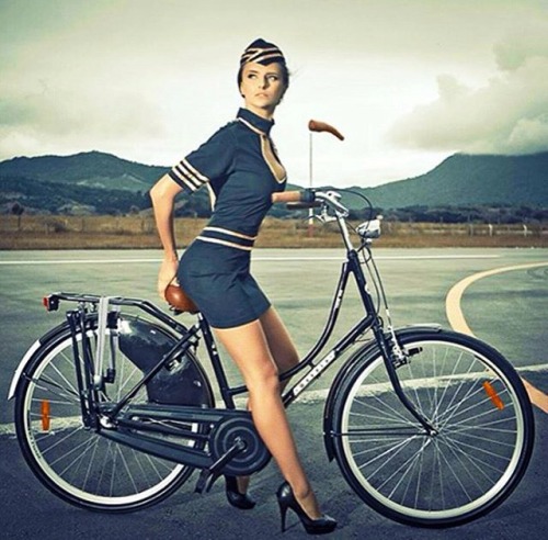 studiocw: Flight Attendant Cyclist