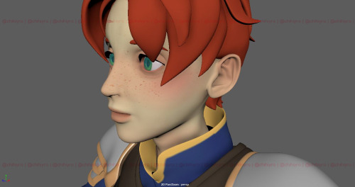 [2019] “Nial Ruadh | WITCHBORN (3D modeling)” by Chihiyro 3D modeling of my OC Nial, the main charac