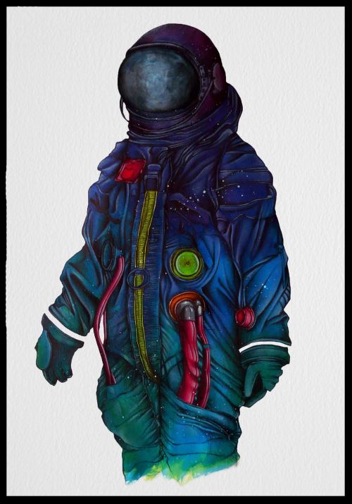 fer1972:  To the Stars and Beyond: Space Suit Illustrations by Hernan Chavar  