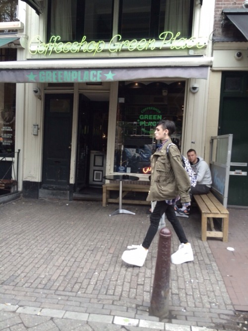 nescafes:  2.6.2015 I go so flustered when one of the girls in my class told me she took a photo of me while we were walking around Amsterdam today and gosh I am so flattered she is so gorgeous and this photo is ah-maz-ing