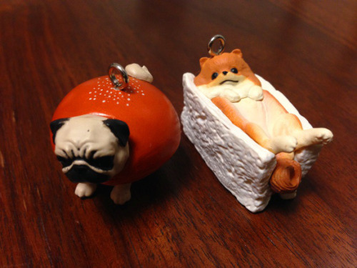 archiemcphee:  Remember those outrageously cute Banana Bird capsule toys we posted about a couple week ago? Meet their kawaii canine counterparts: Bread Dogs. Bandai created this adorable new series of Gashapon toys, which is actually their fifth series