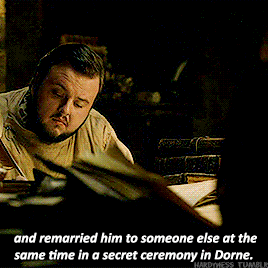 hardyness:Samwell Tarly is not listening when Gilly mentions a most crucial Game of Thrones truth ab
