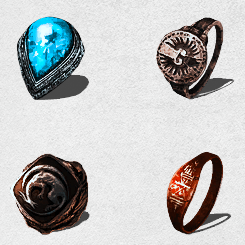 firaja:  The rings of Dark Souls   ▷ Requested by anonymous. 