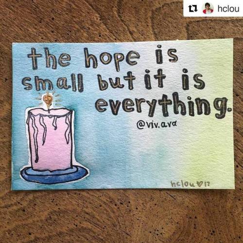 #Repost @hclou (@get_repost)・・・the hope is small but it is everything. @viv.ava #hclouart #woc #qpoc