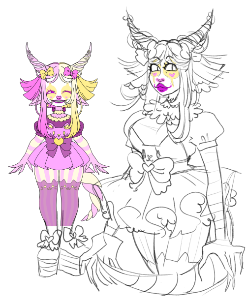 clown demon i made on monster girl maker… havent named her yet