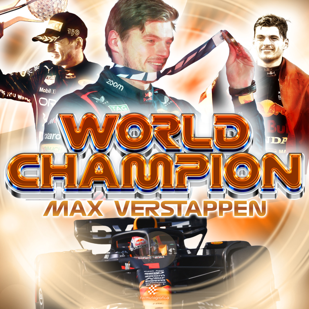 UPDATED: 2023 F1 World Champions Poster F1 