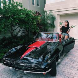 thefashionfilth:  31•07•15 | All smiles after what I’d call a very successful day yesterday at the Virgina Key 70th Anniversary celebration &amp; car Show 😎🏆 #Trophies #FilthyinMiami #1967Stingray #Corvette #Chevrolet #Classic # (at Historic