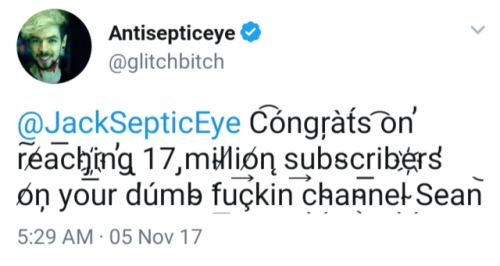 septicstacheedits: Tweets From The Egos || Part 14 The egos congratulating Sean for 17 million subsc