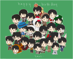 buudove:  25/12 - happy birthday to a certain ackerman and his various forms! 