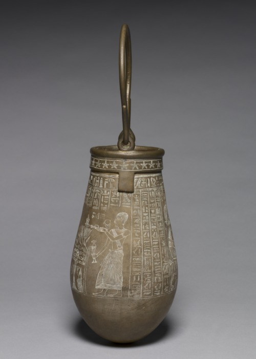 grandegyptianmuseum: Decorated Situla (bronze) The situla was a deluxe ritual vessel that played an 